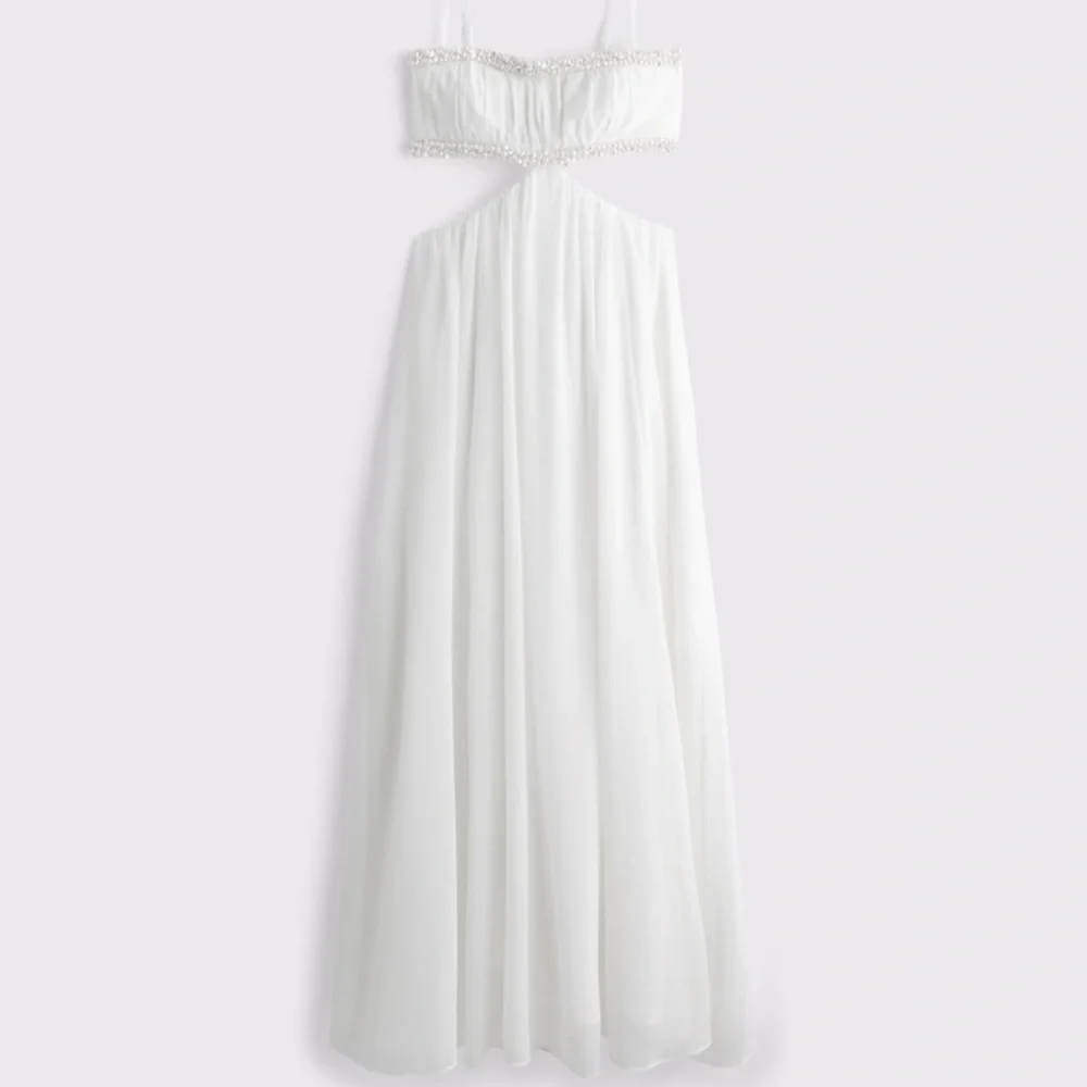 Abercrombie & Fitch flowing white